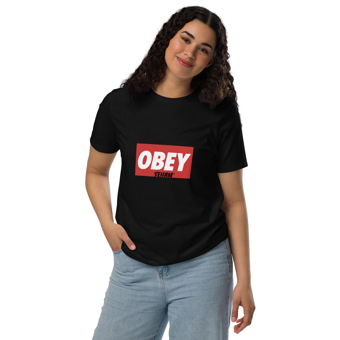 Obey  X Seham Unisex staple eco t-shirt