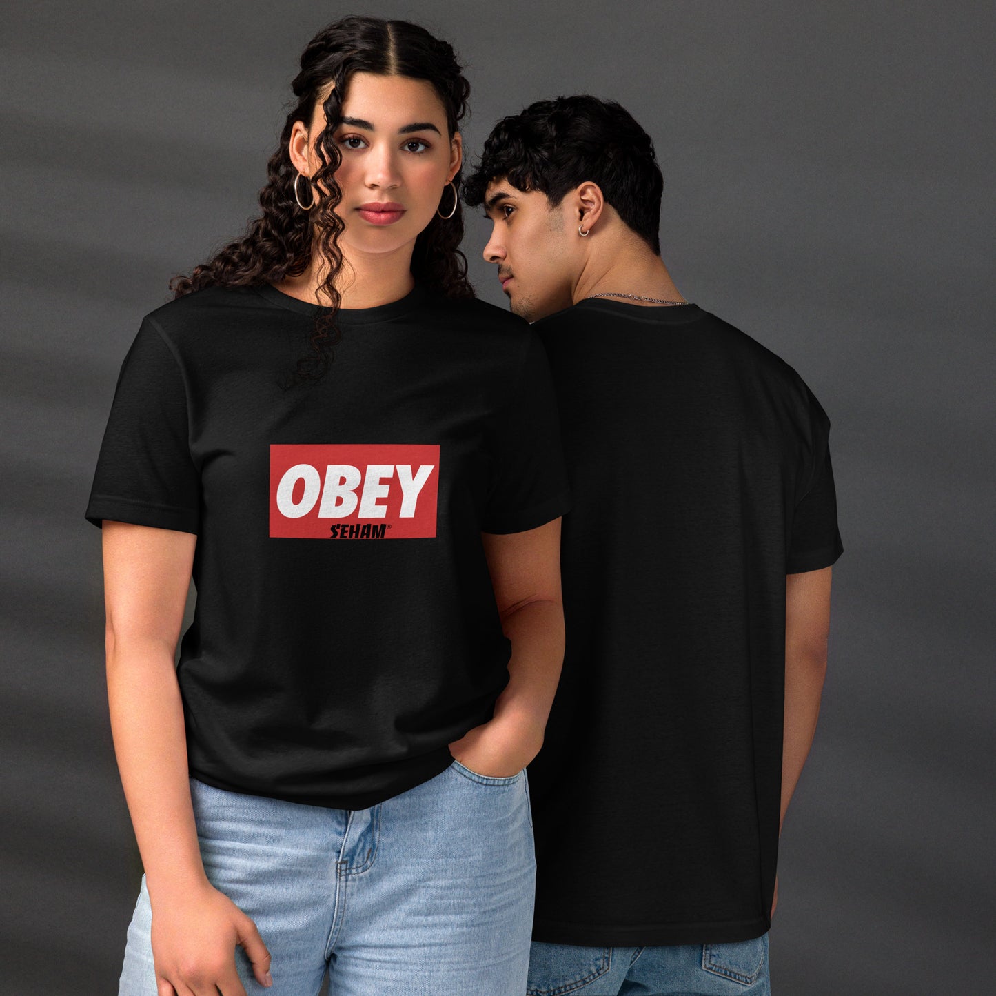 Obey  X Seham Unisex staple eco t-shirt